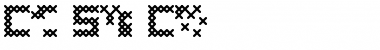 Download Cross Stitch Coarse Font