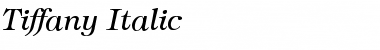 Tiffany Italic Regular Font