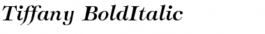 Tiffany-BoldItalic Regular Font