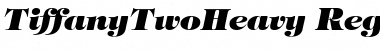TiffanyTwoHeavy RegularItalic Font