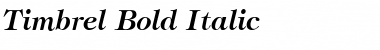 Timbrel Bold Italic Font