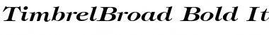 TimbrelBroad Font
