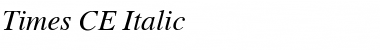 Times CE Italic