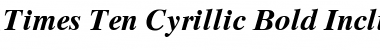 Times Ten Cyr Upright Bold Italic