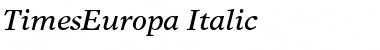 TimesEuropa Font TimesEuropa Font