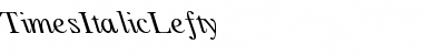 Download TimesItalicLefty Font