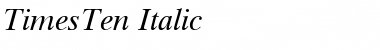 TimesTen Font TimesTen Font