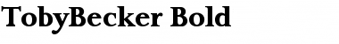 TobyBecker Bold Font