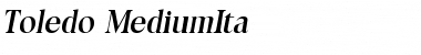 Toledo-MediumIta Regular Font