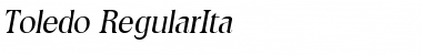 Toledo-RegularIta Regular Font