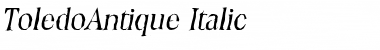 ToledoAntique Italic Font