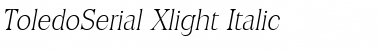 ToledoSerial-Xlight Font