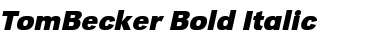 TomBecker Bold Italic