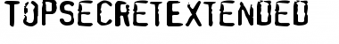 TopSecretExtended Regular Font