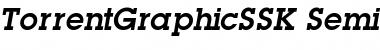 TorrentGraphicSSK SemiBoldItalic Font