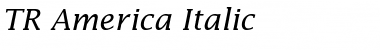 TR America Italic Font