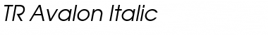 TR Avalon Italic Font