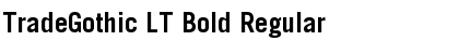 Download TradeGothic LT Bold Font