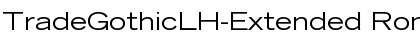 TradeGothicLH-Extended Font