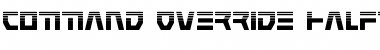 Command Override Halftone Font