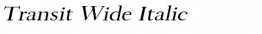 Transit Wide Italic