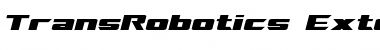 TransRobotics Extended Font