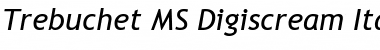 Trebuchet MS Digiscream Italic