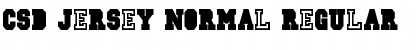 Download CSD-JERSEY-Normal Font Download CSD-JERSEY-Normal Font