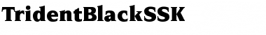 TridentBlackSSK Normal Font
