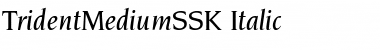 TridentMediumSSK Font