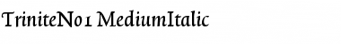 TriniteNo1 Medium Font