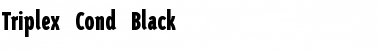 Triplex Cond Black Regular Font
