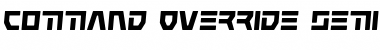 Command Override Semi-Italic Semi-Italic Font