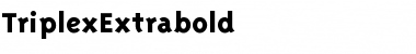 TriplexExtrabold Regular Font