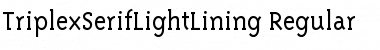 Download TriplexSerifLightLining Font Download TriplexSerifLightLining Font