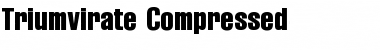 Triumvirate Compressed Regular Font