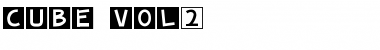 cube vol.2 Regular Font