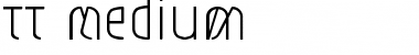 TT Medium Font