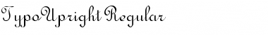 TypoUpright Regular Font