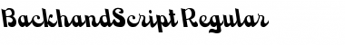 Download BackhandScript-Regular Font Download BackhandScript-Regular Font