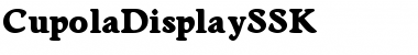 CupolaDisplaySSK Regular Font