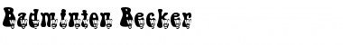 Badminton Becker Font