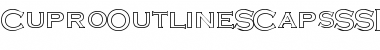 Download CuproOutlineSCapsSSK Font Download CuproOutlineSCapsSSK Font