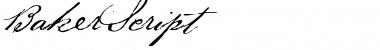 Download BakerScript Font Download BakerScript Font