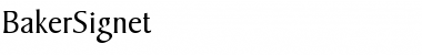 BakerSignet Font