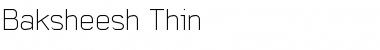 Baksheesh Thin Font