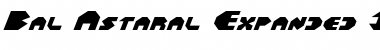 Bal-Astaral Expanded Italic Font