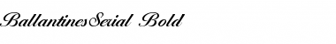 BallantinesSerial Bold Font