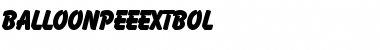 Download BalloonPEEExtBol Font