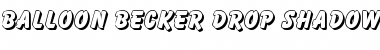 Balloon Becker Drop Shadow Regular Font